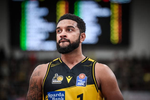 Darnell Edge MHP RIESEN Ludwigsburg, 01 GER, MHP Riesen Ludwigsburg VET CONCEPT Gladiators Trier, easycredit BBL, Basketball, Bundesliga, 9 Matchday, Season 2025 2026, 06 12 2025 GER, MHP Riesen Ludwigsburg VET CONCEPT Gladiators Trier, easycredit BBL, Basketball, Bundesliga, 9 Matchday, Season 2025 2026, 06 12 2025 Ludwigsburg Copyright: xSandyxDinkelackerx EP_SDR