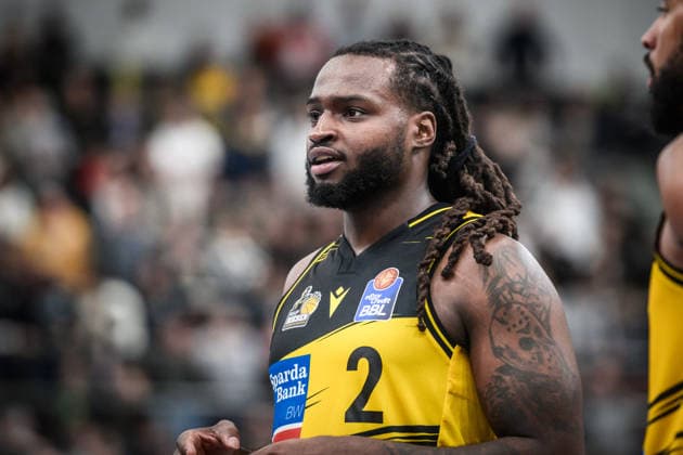 Tray Buchanan MHP RIESEN Ludwigsburg, 02 GER, MHP Riesen Ludwigsburg VET CONCEPT Gladiators Trier, easycredit BBL, Basketball, Bundesliga, Matchday 9, Season 2025 2026, 06 12 2025 GER, MHP Riesen Ludwigsburg VET CONCEPT Gladiators Trier, easycredit BBL, Basketball, Bundesliga, Matchday 9, Season 2025 2026, 06 12 2025 Ludwigsburg Copyright: xSandyxDinkelackerx EP_SDR