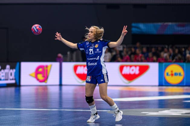 DORTMUND, GERMANY - 6 DECEMBER, 2025: Sandra Erlingsdottir - Women s Handball World Championship, WM, Weltmeisterschaft 2025 Faroe Island - Island at Westfallenhalle.  Copyright: xVitaliixKliuievx