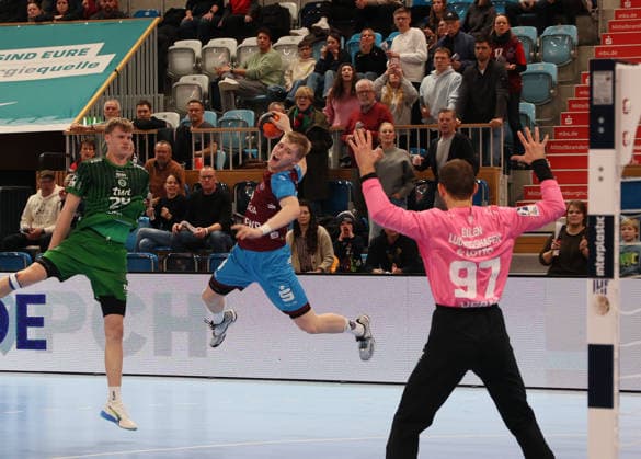 GER HBL2 Season 2025 2026 VfL Potsdam vs EULEN Ludwigshafen, 06 12 25, MBS Arena, Potsdam Jan GRÜNER 1 VfL Potsdam 5
