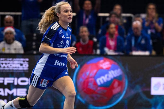 DORTMUND, GERMANY - 6 DECEMBER, 2025: Sandra Erlingsdottir - Women s Handball World Championship, WM, Weltmeisterschaft 2025 Faroe Island - Island at Westfallenhalle.  Copyright: xVitaliixKliuievx