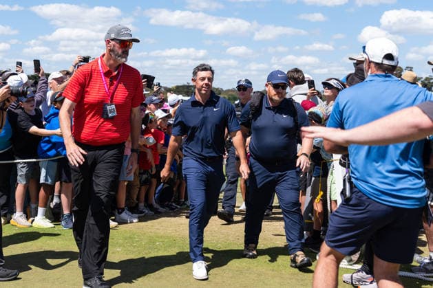 December 7, 2025, Melbourne, Victoria, Australia: Rory McIlroy of Northern Ireland finishes with a score of 7 under at the 2025 Crown Australian Open at The Royal Melbourne Golf Club in Melbourne, Victoria, Australia. Melbourne Australia - ZUMAl303 20251207_aaf_l303_005 Copyright: xSydneyxLowx