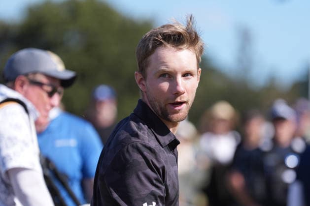 December 7, 2025, Melbourne, Victoria, Australia: Rasmus Neergaard-Petersen of Denmark celebrates after winning the 2025 Crown Australian Open at The Royal Melbourne Golf Club in Melbourne, Victoria, Australia. Melbourne Australia - ZUMAl303 20251207_aaf_l303_012 Copyright: xSydneyxLowx