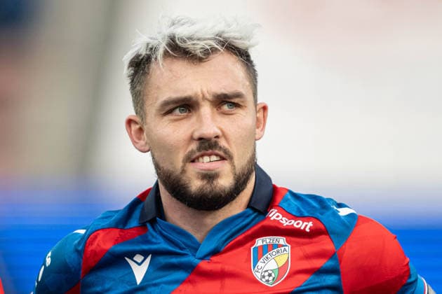 Tomas Ladra portrait during Chance league match, 1. FC Slovacko - Viktoria Plzen , 06. december 2025, Stadium Miroslava Valenty, Uherske Hradiste, Czech republic Copyright: xMICHALxFAJT,ZOSPORTU.SKx MAR_6571