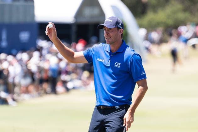 December 7, 2025, Melbourne, Victoria, Australia: Ugo Coussaud of France acknowledges the gallery after finishing his final round at the 2025 Crown Australian Open at The Royal Melbourne Golf Club in Melbourne, Victoria, Australia. Melbourne Australia - ZUMAl303 20251207_aaf_l303_066 Copyright: xSydneyxLowx