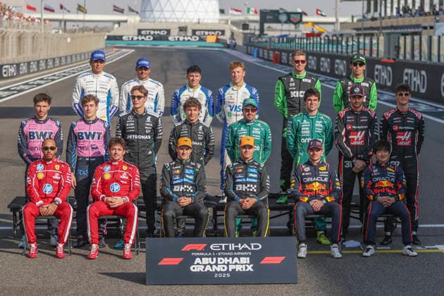 Formula 1, GP UAE in Abu Dhabi, driver photo at the end of the season