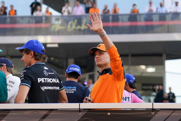 FORMULA ONE ABU DHABI GRAND PRIX 2025 Lando Norris 4 (GBR), McLaren MCL39 in the drivers parade. Race Day at the Formula One Etihad Airways Abu Dhabi Grand Prix 2025 at the Yas Marina Circuit, Yas Island, United Arab Emirates on 7 December 2025 Credit: Eleanor Hoad Every Second Media Editorial use only. All images are copyright Every Second Media Limited. No images may be reproduced without prior permission. Copyright: xIMAGO EveryxSecondxMediax ESM-1696-0040 EleanorxHoadx xEveryxSecondxMediax