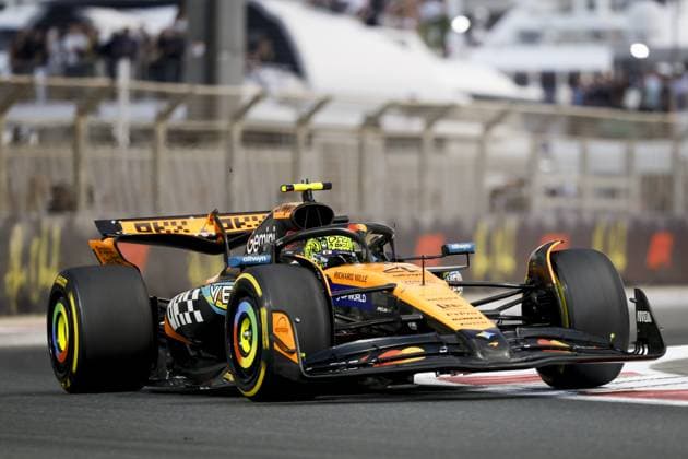 ABU DHABI - Lando Norris (McLaren) in action at the Yas Marina Circuit during the Abu Dhabi Grand Prix. ANP SANDER KONING xVIxANPxSportx xxANPxIVx 544174135 originalFilename: 544174135.jpg