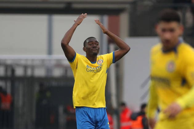 Braunschweig vs Kiel, 2 BL Braunschweig, 07 12 2025, FOOTBALL Eintracht Braunschweig vs Holstein Kiel, 2 BL, Season 2025 26 Patrick Nkoa Eintracht Braunschweig Braunschweig