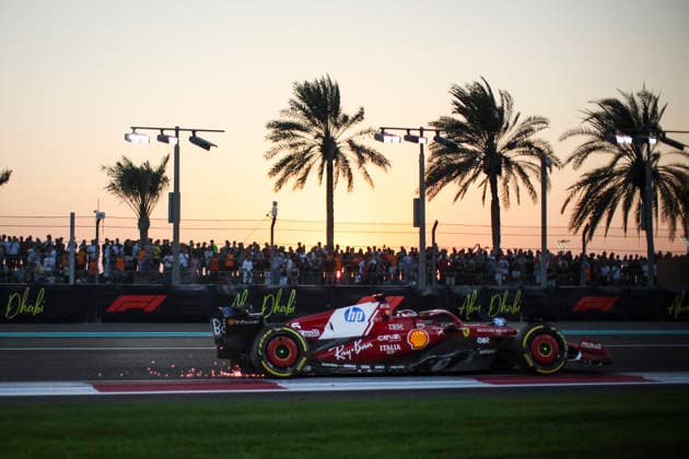 F1 - ABU DHABI GRAND PRIX 2025 16 LECLERC Charles (mco), Scuderia Ferrari SF-25, action during the 2025 Formula 1 Abu Dhabi Grand Prix, 24th round of the 2025 FIA Formula One World Championship, WM, Weltmeisterschaft from December 05 to 07, 2025 on the Yas Marina Circuit, in Abu Dhabi, United Arab Emirates - Abu DhabiUnited Arab Emirates  Copyright: xXavixBonillax