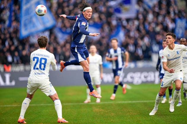 Fabian Reese Hertha BSC, 11 , GER, Hertha BSC vs ,1 FC Magdeburg, 2 Bundesliga, Season 2025 2026, 15 Matchday, 07 12 2025 DFL REGULATIONS PROHIBIT ANY USE OF PHOTOGRAPHS AS IMAGE SEQUENCES AND OR QUASI VIDEO GER, Hertha BSC vs ,1 FC Magdeburg, 2 Bundesliga, Season 2025 2026, 15 Matchday, 07 12 2025 Berlin Copyright: xClaudiusxRauch,xEibner-Pressefotox xClaudiusxRauchx EP_CRH