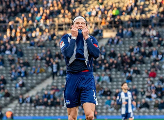 Soccer, Men, Season 2025 2026, 2 Bundesliga 15 Matchday , Hertha BSC 1 FC Magdeburg, Fabian Reese Hertha BSC , 07 12 2025, Copyright: xSebastianxRäppold MatthiasxKochx