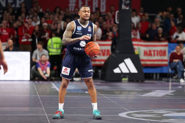Charles Callison SYNTAINICS MBC, 23 , GER, FC Bayern Basketball vs SYNTAINICS MBC, Basketball, easycredit Basketball Bundesliga, Matchday 9, Season 2025 2026, 07 12 2025, GER, FC Bayern Basketball vs SYNTAINICS MBC, Basketball, easycredit Basketball Bundesliga, Matchday 9, Season 2025 2026, 07 12 2025 Muenchen Copyright: xEibner-Pressefoto JennixMaulx EP_JML
