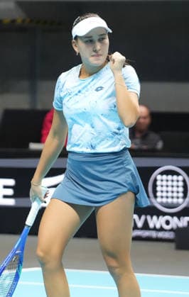 TENNIS - OPÃ‹N ANGERS WOMEN Le 07 12 2025 Kamilla Rakhimova lors de l Open d Angers Finale Femmes 2025, le 7 dÃ cembre 2025 Ã TrÃ laze, France - Photo : Laurent Lairys TrelazeFrance  Copyright: xLaurentxLairysx