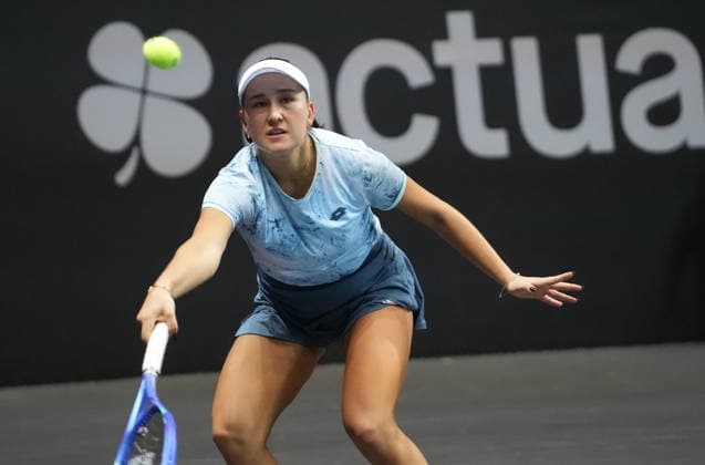 TENNIS - OPÃ‹N ANGERS WOMEN Le 07 12 2025 Kamilla Rakhimova lors de l Open d Angers Finale Femmes 2025, le 7 dÃ cembre 2025 Ã TrÃ laze, France - Photo : Laurent Lairys TrelazeFrance  Copyright: xLaurentxLairysx