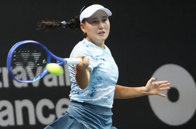 TENNIS - OPÃ‹N ANGERS WOMEN Le 07 12 2025 Kamilla Rakhimova lors de l Open d Angers Finale Femmes 2025, le 7 dÃ cembre 2025 Ã TrÃ laze, France - Photo : Laurent Lairys TrelazeFrance  Copyright: xLaurentxLairysx