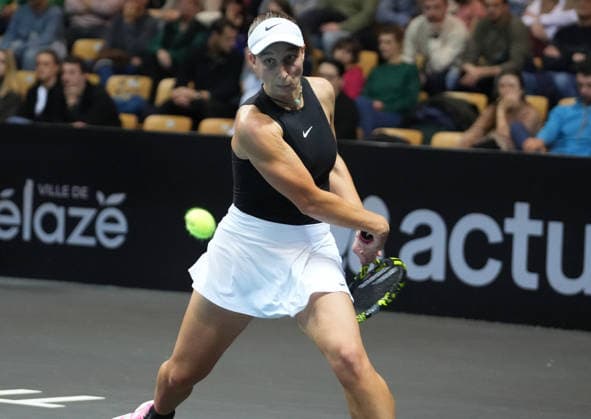 TENNIS - OPÃ‹N ANGERS WOMEN Le 07 12 2025 Tamara Korpatsch of Germany lors de l Open d Angers Finale Femmes 2025, le 7 dÃ cembre 2025 Ã TrÃ laze, France - Photo : Laurent Lairys TrelazeFrance  Copyright: xLaurentxLairysx