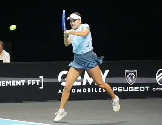 TENNIS - OPÃ‹N ANGERS WOMEN Le 07 12 2025 Kamilla Rakhimova lors de l Open d Angers Finale Femmes 2025, le 7 dÃ cembre 2025 Ã TrÃ laze, France - Photo : Laurent Lairys TrelazeFrance  Copyright: xLaurentxLairysx