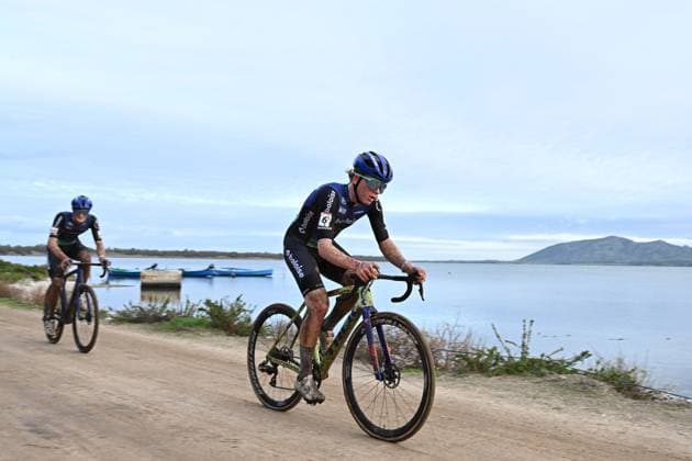 Dutch David Haverdings pictured in action during the men s elite race of the Cyclocross World Cup, in Terralba, Sardinia, Italy, Sunday 07 December 2025, stage 3 (out of 12) in the World Cup of the 2026-2027 season. DAVIDxPINTENS  x147193142x