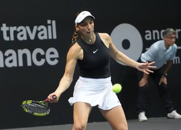 TENNIS - OPÃ‹N ANGERS WOMEN Le 07 12 2025 Laurent Lairys MAXPPP - Tamara Korpatsch of Germany lors de l Open d Angers Finale Femmes 2025, le 7 dÃ cembre 2025 Ã TrÃ laze, France - Photo : Laurent Lairys Trelaze France  Copyright: xMAXPPPxLaurentxLairysx LLR202512070548 LLR202512070548
