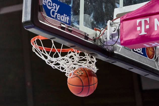 German Basketball Bundesliga BBL , FC Bayern Munich Basketball vs SYNTAINICS MBC, Munich FC Bayern Basketball, SYNTAINICS MBC, 2025 12 07 in Munich BMW Park Munich JESSUP Justinian FC Bayern Basketball SG Nr10 FCBB10 sportworld Munich BMW Park Munich Bayern Germany