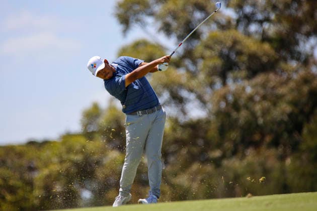 Australian Open Golf 2025 Final Results in Melbourne - 07 Dec 2025 Si Woo Kim of South Korea seen in action during round four of the Australian Open Golf tournament. The 2025 Australian Open concluded with Denmark’s Rasmus Neergaard-Petersen securing the championship at 15-under after a tense final round at The Australian Golf Club. The tournament delivers a dramatic finish, with top international contenders pushing the leaderboard to the final holes. Large crowds gathered across the course as fans watch one of Australia’s premier golf events come to a close for the year. Melbourne Australia Copyright: xYexMyoxKhantx xSOPAxImagesx YeMyoKhant_14