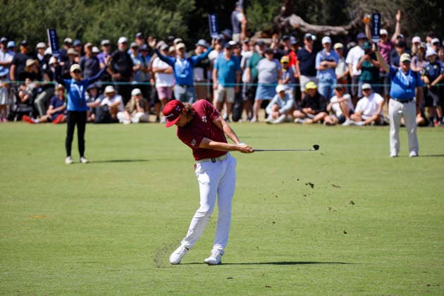 Australian Open Golf 2025 Final Results in Melbourne - 07 Dec 2025 Cameron Smith of Australia plays a shot on the hole in round four of the Australian Open Golf tournament. The 2025 Australian Open concluded with Denmark’s Rasmus Neergaard-Petersen securing the championship at 15-under after a tense final round at The Australian Golf Club. The tournament delivers a dramatic finish, with top international contenders pushing the leaderboard to the final holes. Large crowds gathered across the course as fans watch one of Australia’s premier golf events come to a close for the year. Melbourne Australia Copyright: xYexMyoxKhantx xSOPAxImagesx YeMyoKhant_25