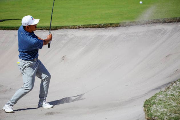 Australian Open Golf 2025 Final Results in Melbourne - 07 Dec 2025 Si Woo Kim of South Korea plays a shot on the hole in round four of the Australian Open Golf tournament. The 2025 Australian Open concluded with Denmark’s Rasmus Neergaard-Petersen securing the championship at 15-under after a tense final round at The Australian Golf Club. The tournament delivers a dramatic finish, with top international contenders pushing the leaderboard to the final holes. Large crowds gathered across the course as fans watch one of Australia’s premier golf events come to a close for the year. Melbourne Australia Copyright: xYexMyoxKhantx xSOPAxImagesx YeMyoKhant_26