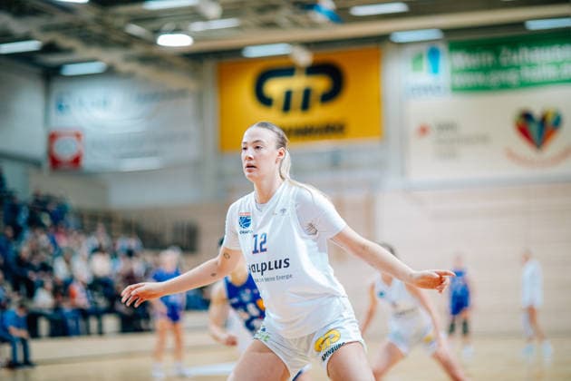 BB 1BL Women Syntainics MBC Lions BC Pharmaserv Marburg Anna Alborova GISA Lions MBC during the 2025 2026 season in the DBBL Toyota Bundesliga Syntainics MBC Lions and BC Pharmaserv Marburg at the SWH Arena on December 7, 2025 in Halle Saale, Sachsen Anhalt, Germany