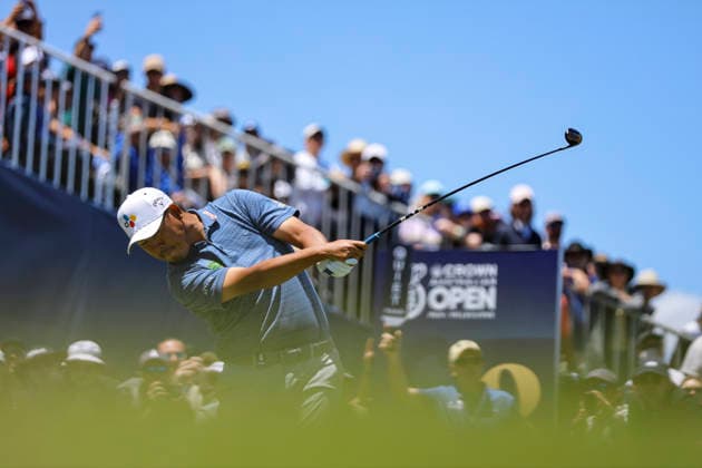 December 7, 2025, Melbourne, Australia: Si Woo Kim of South Korea seen in action during round four of the Australian Open Golf tournament. The 2025 Australian Open concluded with Denmark™s Rasmus Neergaard-Petersen securing the championship at 15-under after a tense final round at The Australian Golf Club. The tournament delivers a dramatic finish, with top international contenders pushing the leaderboard to the final holes. Large crowds gathered across the course as fans watch one of Australia™s premier golf events come to a close for the year. Melbourne Australia - ZUMAs197 20251207_aaa_s197_071 Copyright: xYexMyoxKhantx