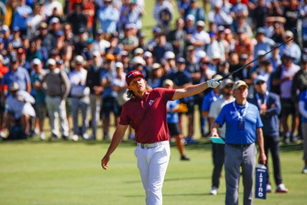 December 7, 2025, Melbourne, Australia: Cameron Smith of Australia seen in action during round four of the Australian Open Golf tournament. The 2025 Australian Open concluded with Denmark™s Rasmus Neergaard-Petersen securing the championship at 15-under after a tense final round at The Australian Golf Club. The tournament delivers a dramatic finish, with top international contenders pushing the leaderboard to the final holes. Large crowds gathered across the course as fans watch one of Australia™s premier golf events come to a close for the year. Melbourne Australia - ZUMAs197 20251207_aaa_s197_085 Copyright: xYexMyoxKhantx