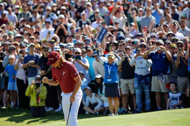 December 7, 2025, Melbourne, Australia: Cameron Smith of Australia seen in action during round four of the Australian Open Golf tournament. The 2025 Australian Open concluded with Denmark™s Rasmus Neergaard-Petersen securing the championship at 15-under after a tense final round at The Australian Golf Club. The tournament delivers a dramatic finish, with top international contenders pushing the leaderboard to the final holes. Large crowds gathered across the course as fans watch one of Australia™s premier golf events come to a close for the year. Melbourne Australia - ZUMAs197 20251207_aaa_s197_093 Copyright: xYexMyoxKhantx