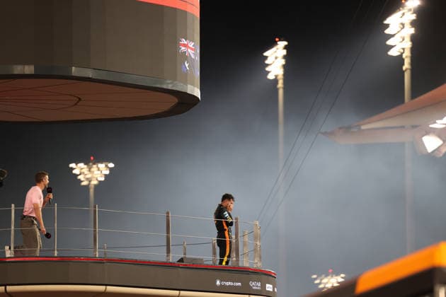 07 12 2025, Yas Marina Circuit, Abu Dhabi, Formula 1 Etihad Airways Abu Dhabi Grand Prix 2025 , in the picture The new Formula 1 World Champion 2025, Lando Norris GBR , McLaren F1 Team Photo by Alessandro Martellotta Hasan Bratic DeFodi Images