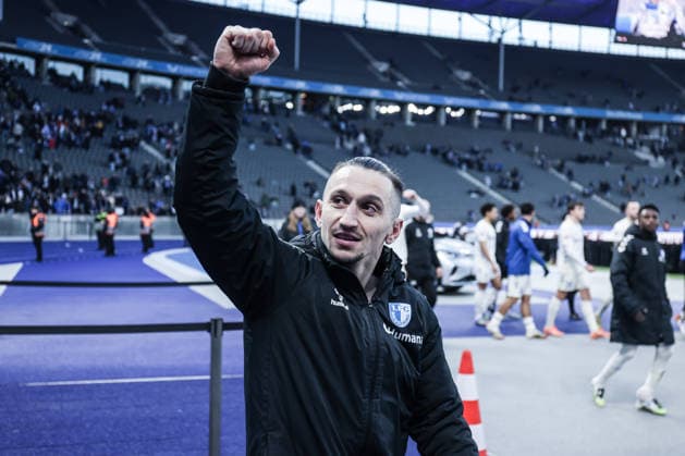 Sport, Football, 2 Bundesliga Season 2025 2026 15 Matchday Hertha BSC Berlin 1 FC Magdeburg 07 12 2025, Olympiastadion Berlin Baris Atik 1 FC Magdeburg, 23 Berlin Olympiastadion Berlin Berlin Germany