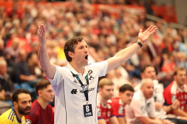 Handball Daikin Handball Bundesliga 2025 2026 Handball Sport Verein Hamburg vs ThSV Eisenach Coach Torsten Jansen Hamburg , Sporthalle Hamburg Hamburg