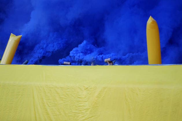 Braunschweig vs Kiel, 2 BL Braunschweig, 07 12 2025, FOOTBALL Eintracht Braunschweig vs Holstein Kiel, 2 BL, Season 2025 26 Eintracht Braunschweig Fankurve, Choreo Braunschweig