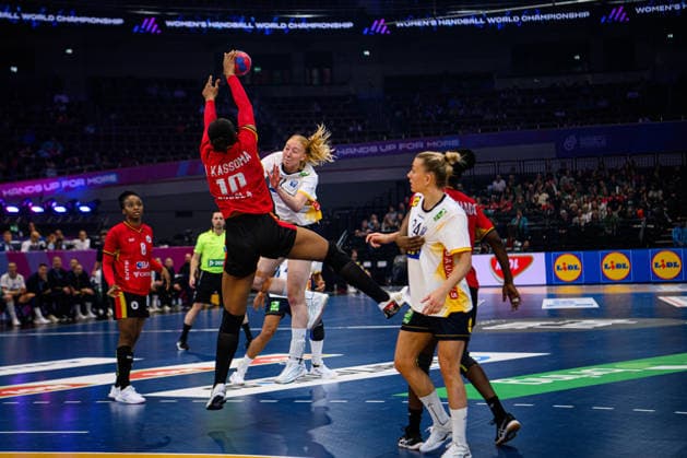 DORTMUND, GERMANY - 7 DECEMBER, 2025: Kassoma Albertina Da Cruz - Women s Handball World Championship, WM, Weltmeisterschaft 2025 Angola vs Sweden at Westfallenhalle.  Copyright: xVitaliixKliuievx
