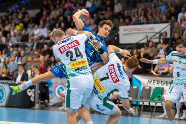 Handball, HBL, TVB 1898 Stuttgart - SC DHfK Leipzig