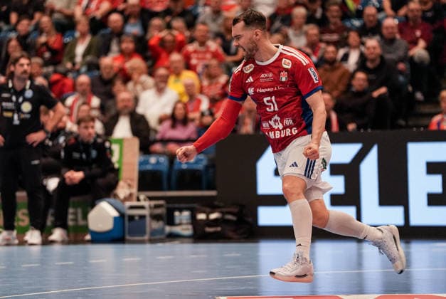 Germany Handball Bundesliga, DAIKIN HBL 2025 26, 15 Matchday Handball Sport Verein Hamburg vs ThSV Eisenach Sporthalle Hamburg Hamburg Casper U Mortensen HSV Hamburg, 51 Copyright: xStefanxTrochax