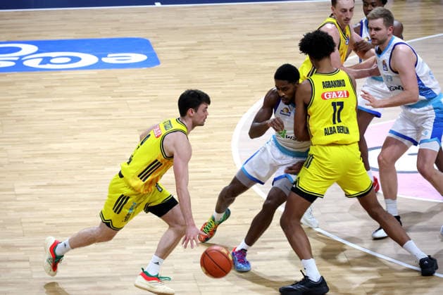 DEU, easyCredit BBL, ALBA vs Frankfurt, 07 12 2025, Max Schmeling Halle, Berlin, DEU, easyCredit BBL, ALBA vs Frankfurt, pictured JONAS MATTISSECK ALBA Berlin 9 nordphotoxGmbHx xEngler nph00076