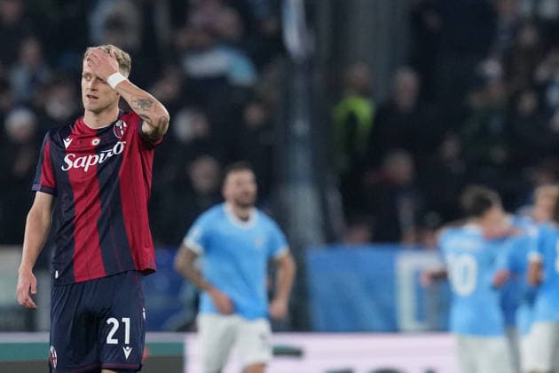 Bologna s Jens Odgaard during the Serie A EniLive soccer match between Lazio and Bologna at the Rome s Olympic stadium, Italy - Sunday December 7, 2025 - Soccer ( Photo by Alfredo Falcone LaPresse )  Copyright: xAlfredoxFalcone LaPressex
