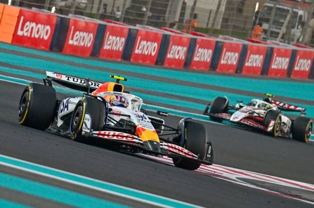 F1 Grand Prix of Abu Dhabi ABU DHABI, UNITED ARAB EMIRATES - DECEMBER 07: Liam Lawson of Racing Bulls competes during the Abu Dhabi Grand Prix, the 24th and final race of the 2025 Formula 1 World Championship, WM, Weltmeisterschaft at Yas Marina Circuit, in Abu Dhabi, United Arab Emirates on December 7, 2025. Waleed Zein Anadolu Abu Dhabi United Arab Emirates. Editorial use only. Please get in touch for any other usage.  Copyright: x2025xAnadoluxWaleedxZeinx