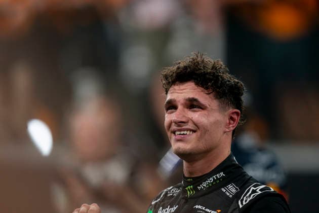 December 7, 2025, Abu Dhabi, United Arab Emirates: British driver LANDO NORRIS (McLaren F1 Team) is seen after finishing third in the F1 Grand Prix of Abu Dhabi and claiming the 2025 FIA Formula 1 World Championship, WM, Weltmeisterschaft at Yas Marina Circuit in Abu Dhabi, United Arab Emirates. Abu Dhabi United Arab Emirates - ZUMAg147 20251207_fap_g147_025 Copyright: xJamesxGasperottix