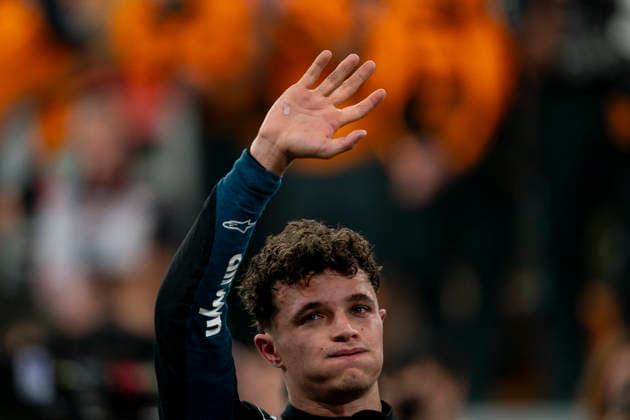 December 7, 2025, Abu Dhabi, United Arab Emirates: British driver LANDO NORRIS (McLaren F1 Team) is seen after finishing third in the F1 Grand Prix of Abu Dhabi and claiming the 2025 FIA Formula 1 World Championship, WM, Weltmeisterschaft at Yas Marina Circuit in Abu Dhabi, United Arab Emirates. Abu Dhabi United Arab Emirates - ZUMAg147 20251207_fap_g147_027 Copyright: xJamesxGasperottix