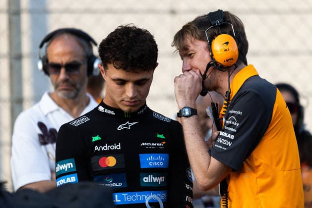 December 7, 2025, Abu Dhabi, Abu Dhabi, United Arab Emirates: 4 LANDO NORRIS (GBR, McLaren Racing F1 Team) on the grid before the race on Sunday at the Formula 1 Etihad Airways Abu Dhabi Prix 2025 at the Yas Marina Circuit in Abu Dhabi, United Arab Emirates Abu Dhabi United Arab Emirates - ZUMAr193 20251207_zsp_r193_117 Copyright: xSaraxRuffonix