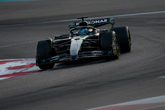 December 7, 2025, Abu Dhabi, United Arab Emirates: British driver GEORGE RUSSEL (Mercedes-AMG F1 Team) drives during the F1 Grand Prix of Abu Dhabi and claiming the 2025 FIA Formula 1 World Championship, WM, Weltmeisterschaft at Yas Marina Circuit in Abu Dhabi, United Arab Emirates. Abu Dhabi United Arab Emirates - ZUMAg147 20251207_fap_g147_049 Copyright: xJamesxGasperottix
