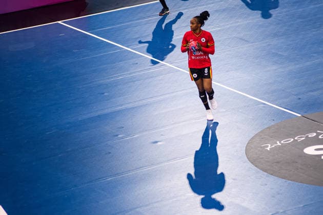 DORTMUND, GERMANY - 7 DECEMBER, 2025: Paulo Helena Gilda Simao - Women s Handball World Championship, WM, Weltmeisterschaft 2025 Angola vs Sweden at Westfallenhalle.  Copyright: xVitaliixKliuievx