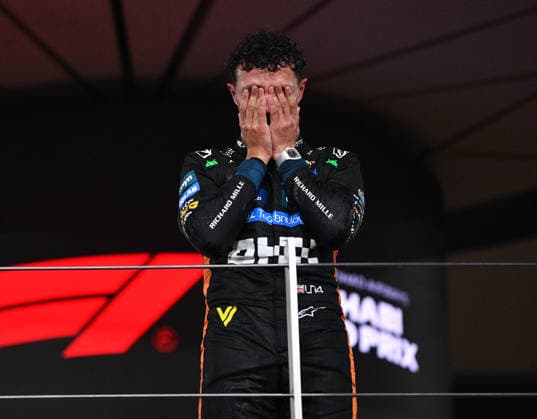 McLaren driver Lando Norris became the world champion 2025 in Yas marina International Circuit during Abu Dhabi Grand Prix in Abu Dhabi, UAE on 7th Dec, 2025  Copyright: xRanjithxKumar IPAxSportx xipa-agency.netx xx IPA_68888541 IPA_Agency_IPA68888541