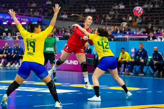 Women s Handball World Championship 2025 Norway Brazil Dortmund, Germany 20251207 Norway s Thale Rushfeldt Deila during the Women s Handball World Championship intermediate round match between Norway and Brazil in the SWT Arena Photo Beate Oma Dahle NTB Dortmund Germany EDITORIAL USE ONLY RESTRICTED USE FOR BETTING COMPANIES  Copyright: xBeatexOmaxDahlex xNTBx
