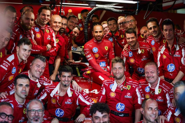 F1 - ABU DHABI GRAND PRIX 2025 HAMILTON Lewis (gbr), Scuderia Ferrari SF-25, portrait during the 2025 Formula 1 Abu Dhabi Grand Prix, 24th round of the 2025 FIA Formula One World Championship, WM, Weltmeisterschaft from December 05 to 07, 2025 on the Yas Marina Circuit, in Abu Dhabi, United Arab Emirates - Abu DhabiUnited Arab Emirates  Copyright: xANTONINxVINCENTx